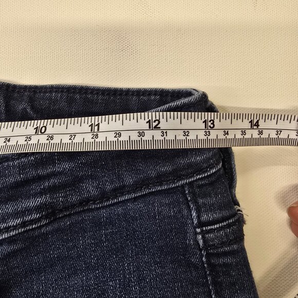 Universal Threads High Rise Skinny Dark Wash Size 4/27R - side zip legs - Picture 6 of 8